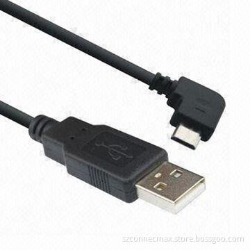 Angle Micro USB Cable for Mobile Phones of HTC, Samsung, Blackberry and More